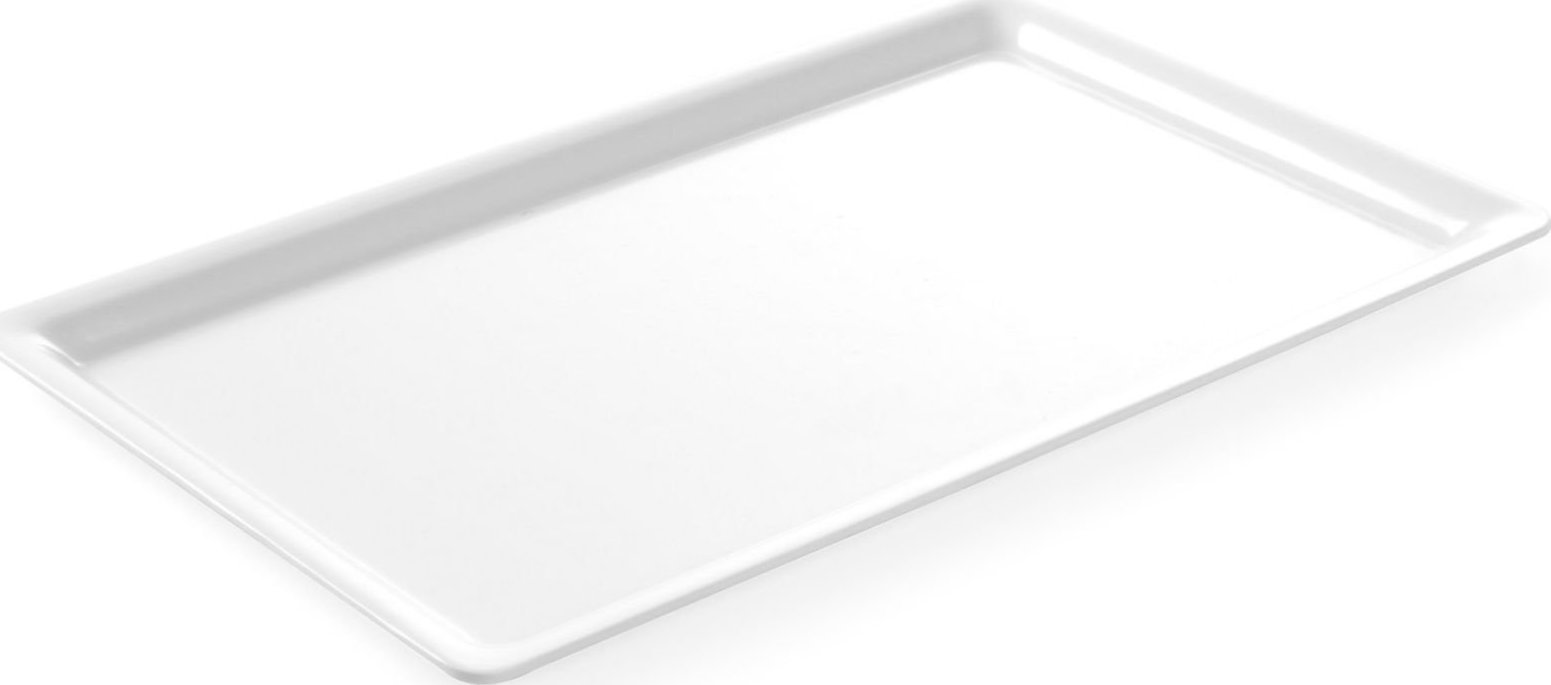 Hendi Taca ekspozycyjna bufetowa do potraw z melaminy GN2/3 wys.20 mm biała - Hendi 566930
