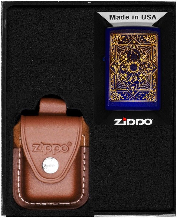 Zestaw ZIPPO Zapalniczka ELEMENTS DESIGN Prezentowy No2