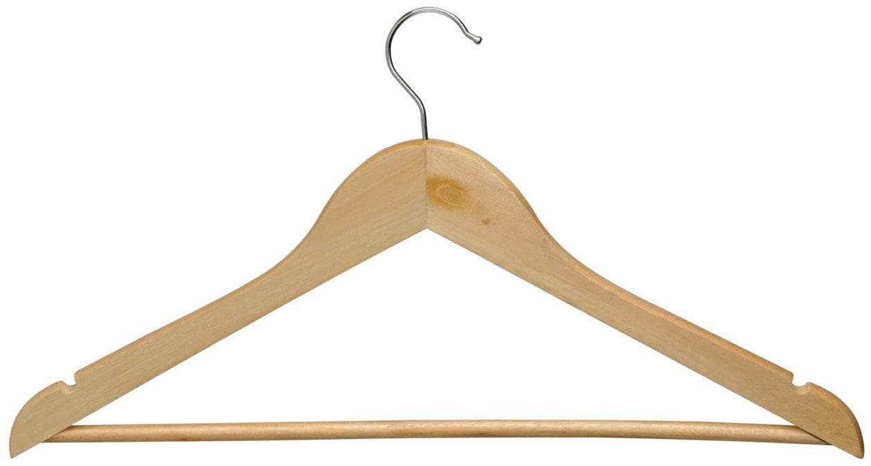 MAUL Kleiderbügel Holz, 8 St./Pack