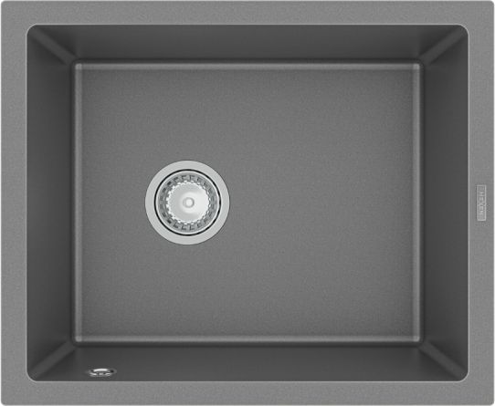 Zlewozmywak Mexen Pedro granitowy 1-komorowy 560 x 460 mm, szary - 6508561000-71