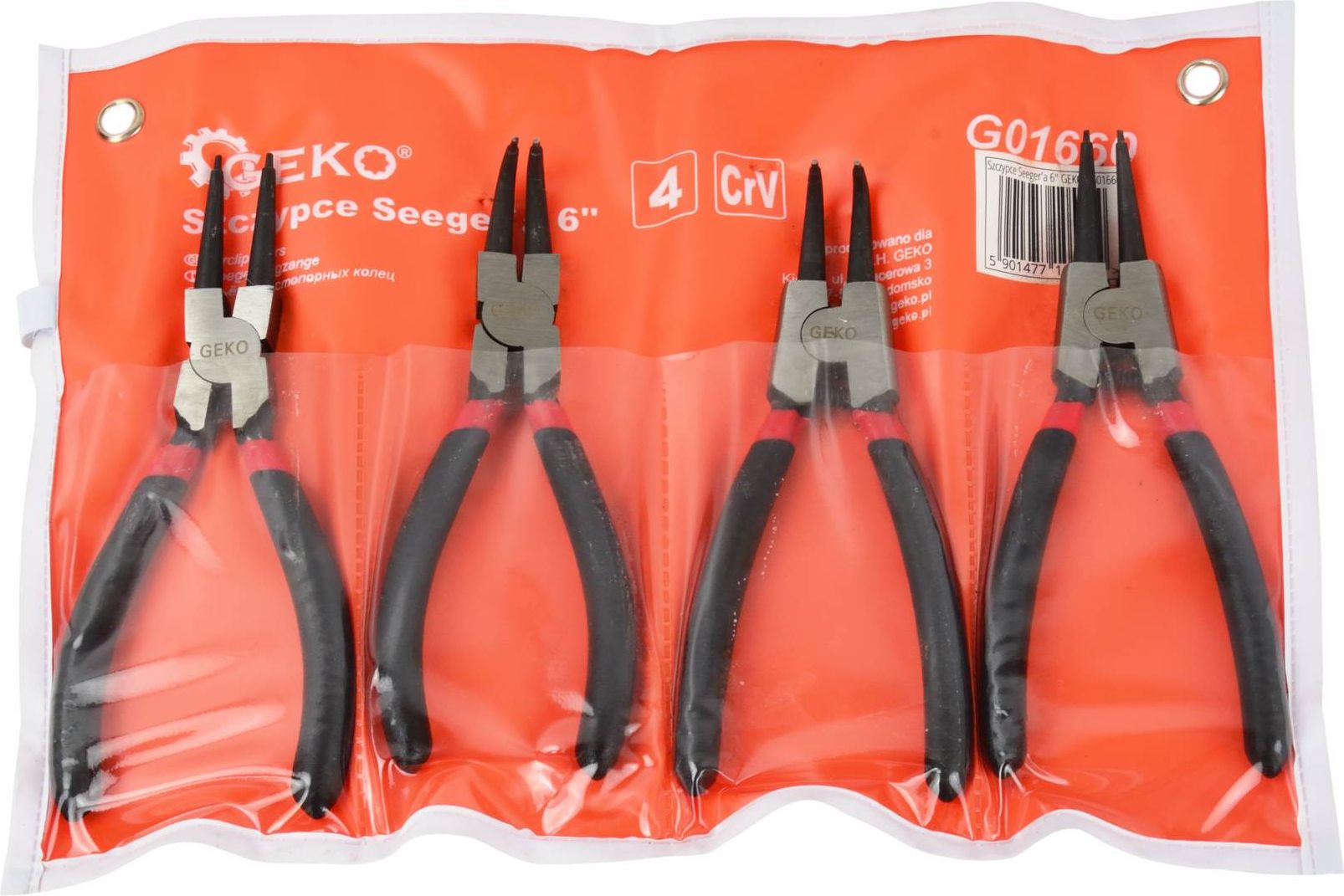 Geko Szczypce Seeger'a 160mm/6" GEKO (4/24)