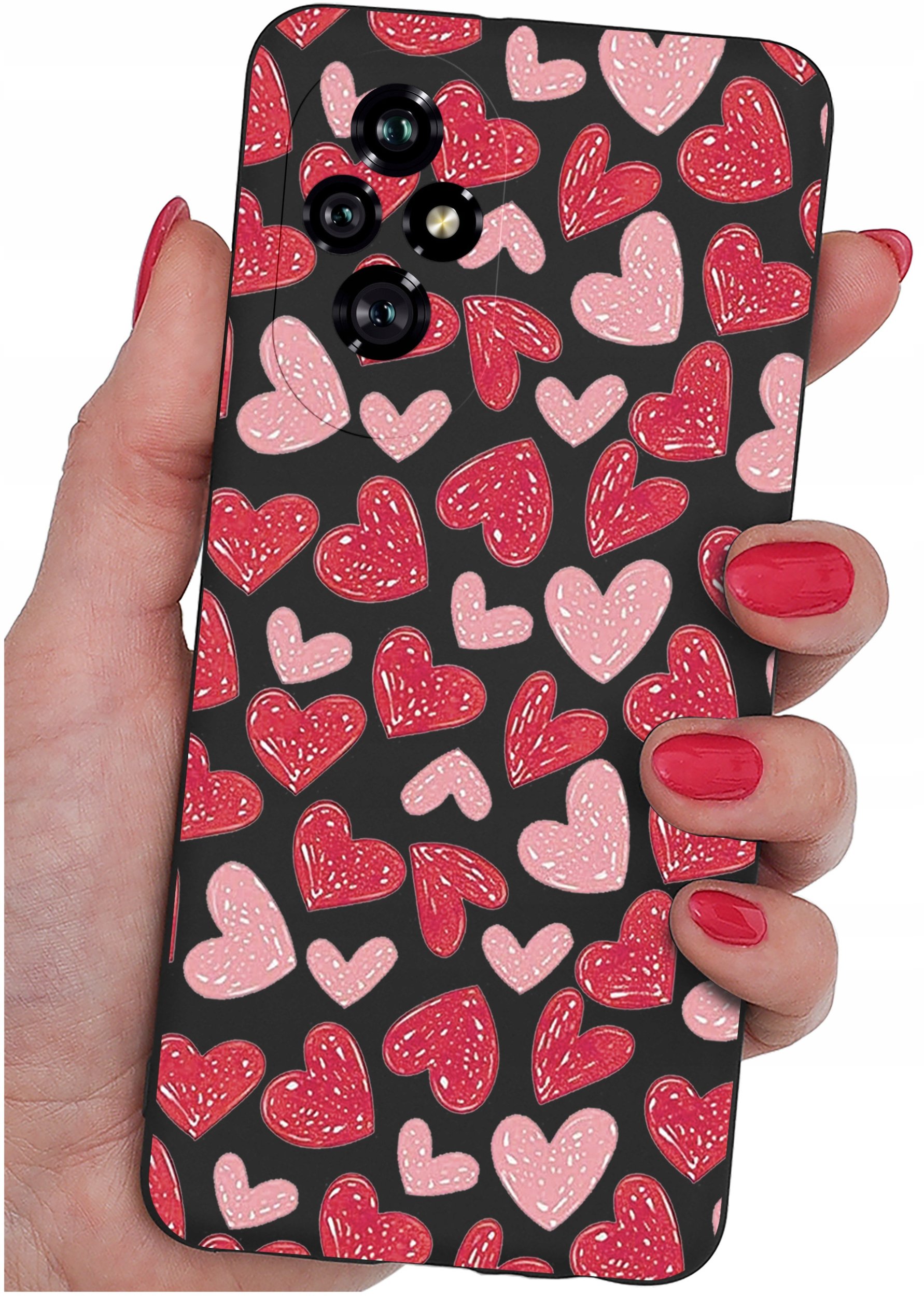 ETUI do Honor 200 5G | WZORY | SILIKONOWE MATT CASE + SZKŁO 9H