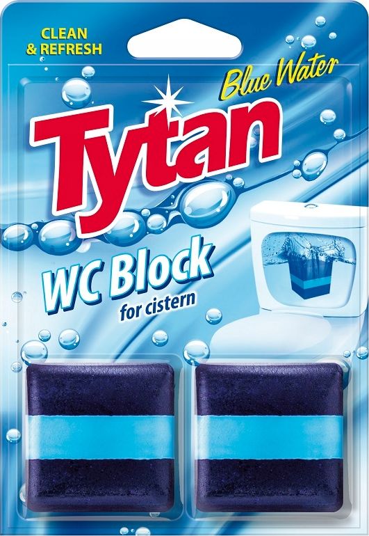 Tytan KOSTKA DO SPŁUCZKI BARWIĄCA WODĘ TYTAN WC 2 X 50g