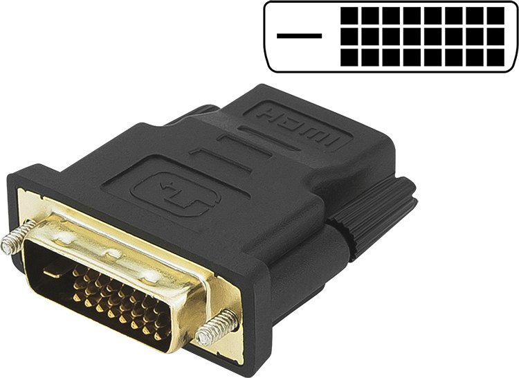 Adapter AV Blow 92-130# Przejście dvi wtyk - hdmi gniazdo