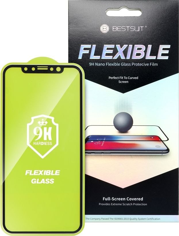 Bestsuit Szkło hybrydowe Bestsuit Flexible 5D Full Glue do iPhone 14 Pro Max czarny
