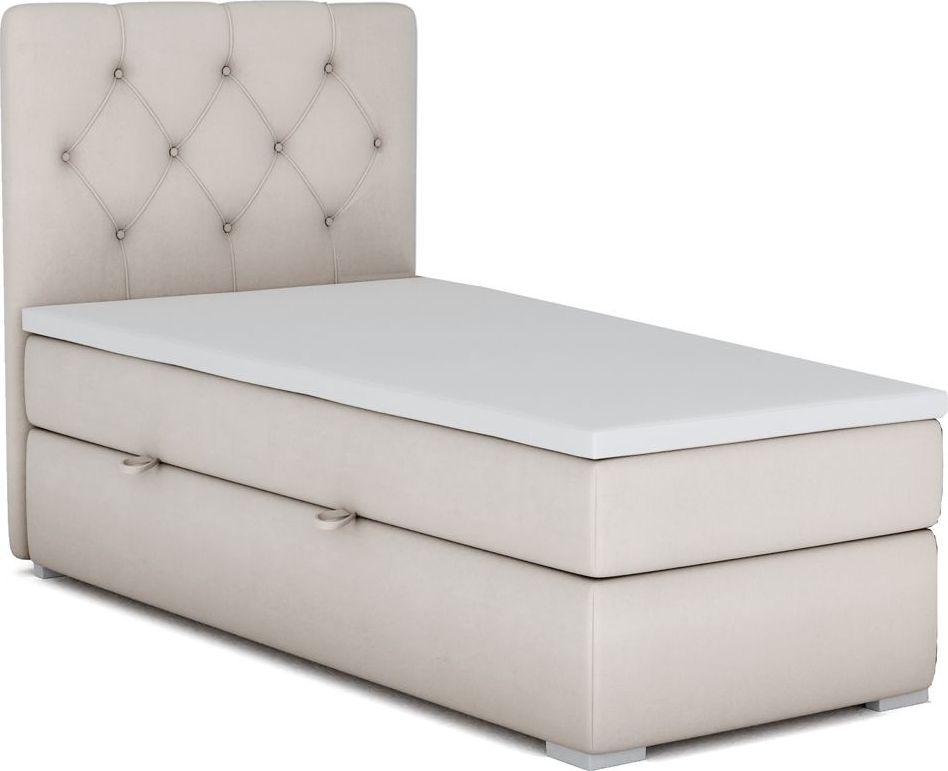 Elior Pojedyncze łóżko boxspring Rina 90x200 - 58 kolorów