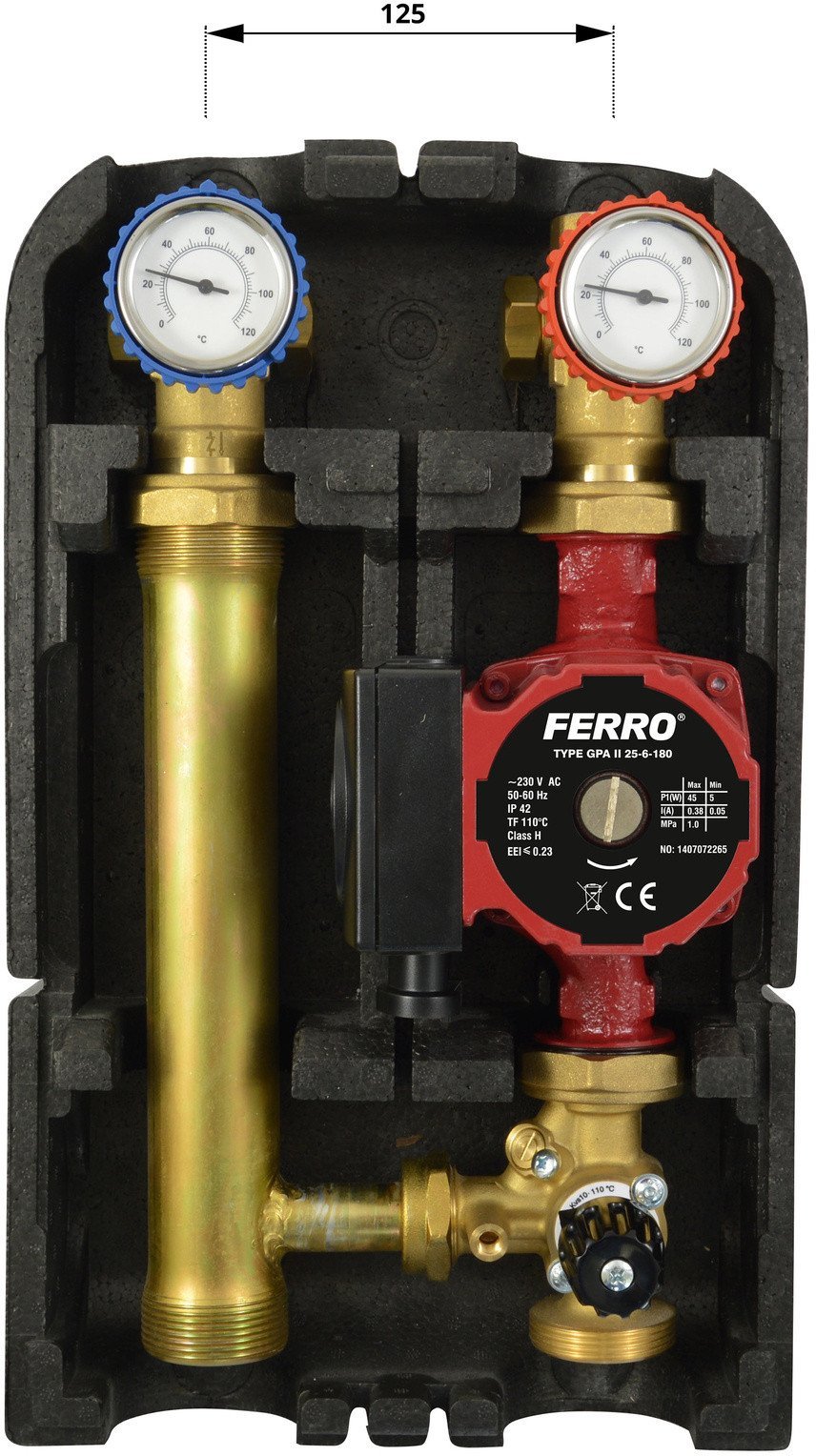 GRUPA MIESZ. GZ 6/4" Z ZAW. 3-DROGOWYM I POMPĄ GPAII // TG.F.ROZ.GMP602GPA