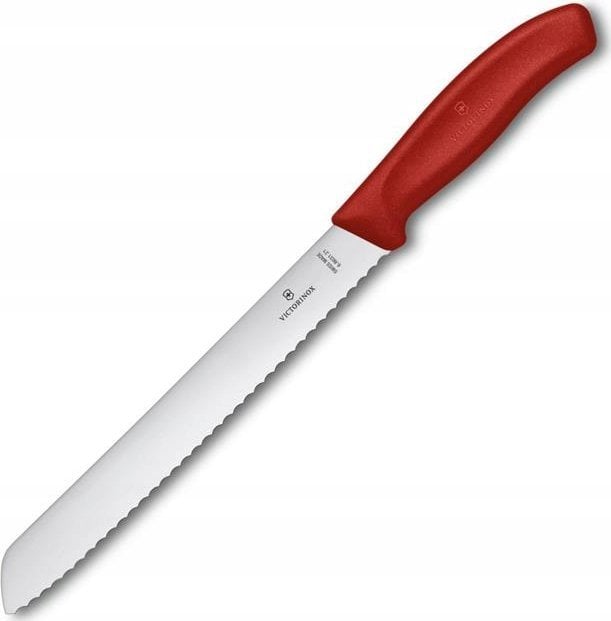 Victorinox Swiss Classic 21cm Brotmesser Wellenschliff rot