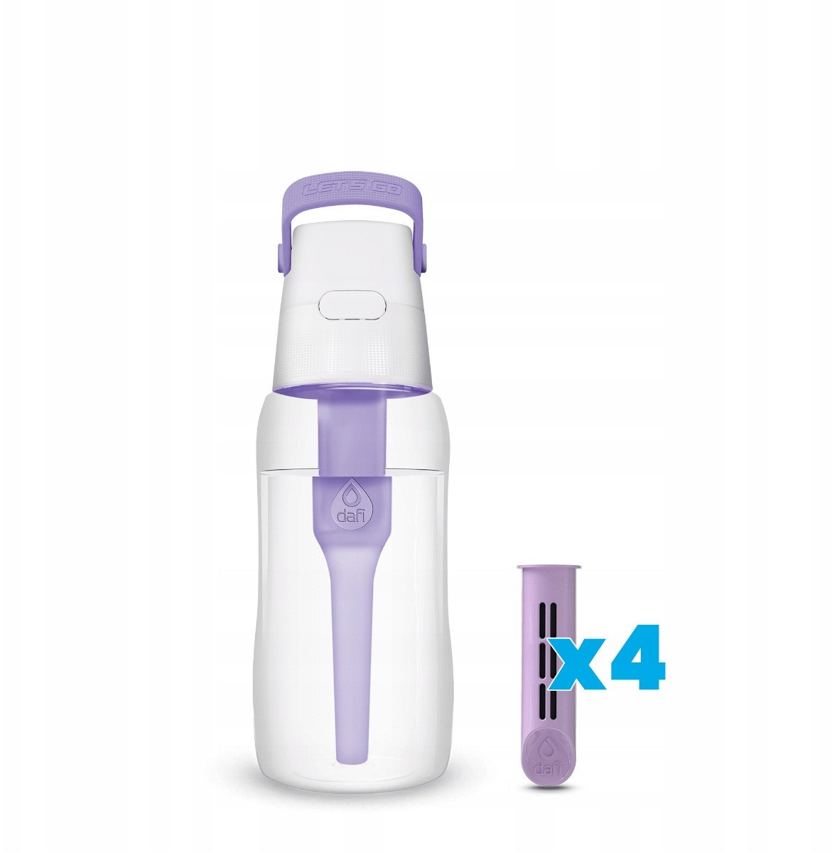 Butelka filtrująca Dafi SOLID 0,5 l digital lavender z 4 filtrami