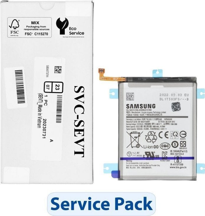 Bateria Samsung ServicePack Bateria EB-BA315ABY do SAMSUNG A31 A315 GH82-22762A