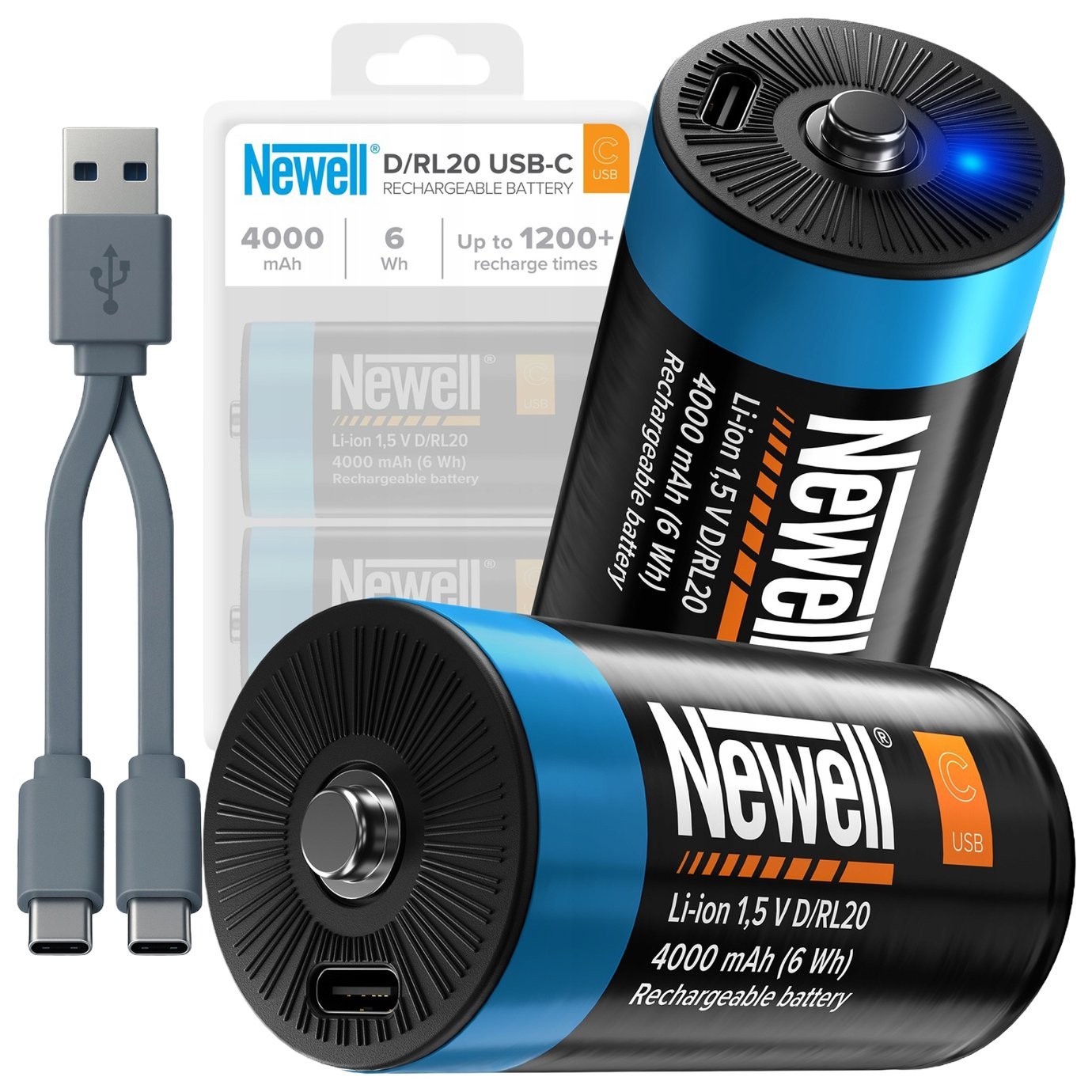 NEWELL NL4208 Akumulator D/R20 USB-C 4000 mAh 2 szt. blister