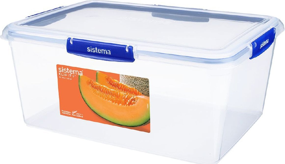 Sistema - Klip IT - Rectangle Plus 10L /Kitchen and dining /Clear/Blue