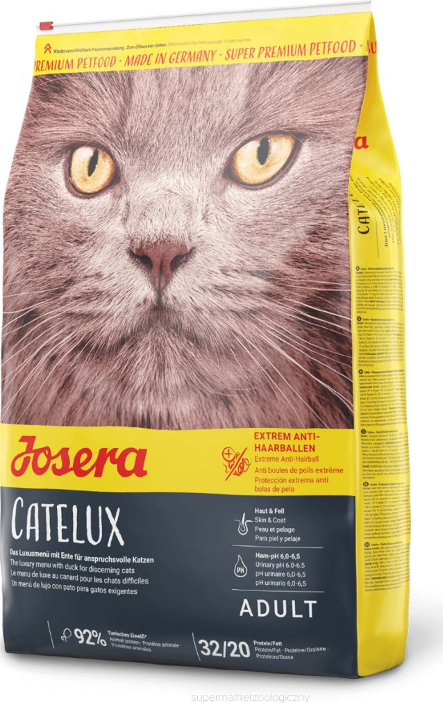 Josera Catelux Adult z kaczką i ziemniakami 10kg