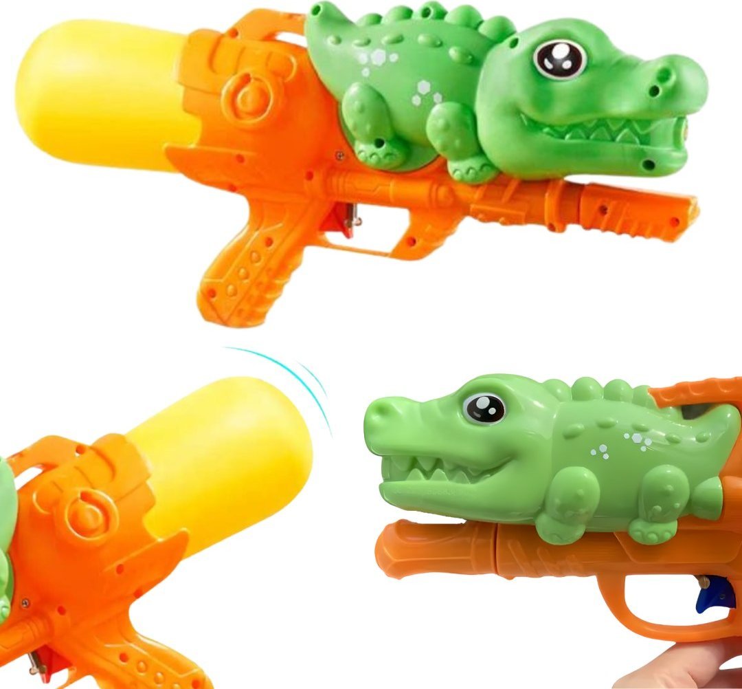 PISTOLET NA WODĘ KROKODYL KARABIN BROŃ ZABAWKA WODNA ZESTAW DLA DZIECI