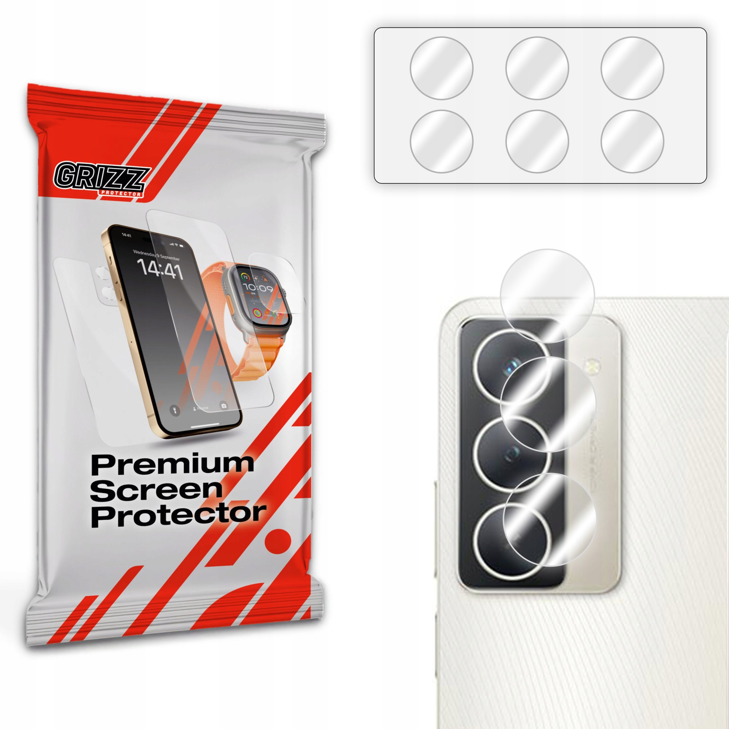 Szkło na aparat GrizzGlass HybridGlass Camera do Realme Narzo 80x