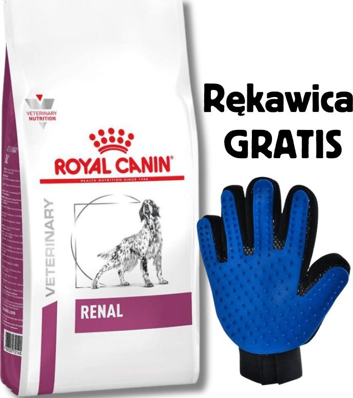 Royal Canin Renal RF 14 kg + Rękawica do czesania