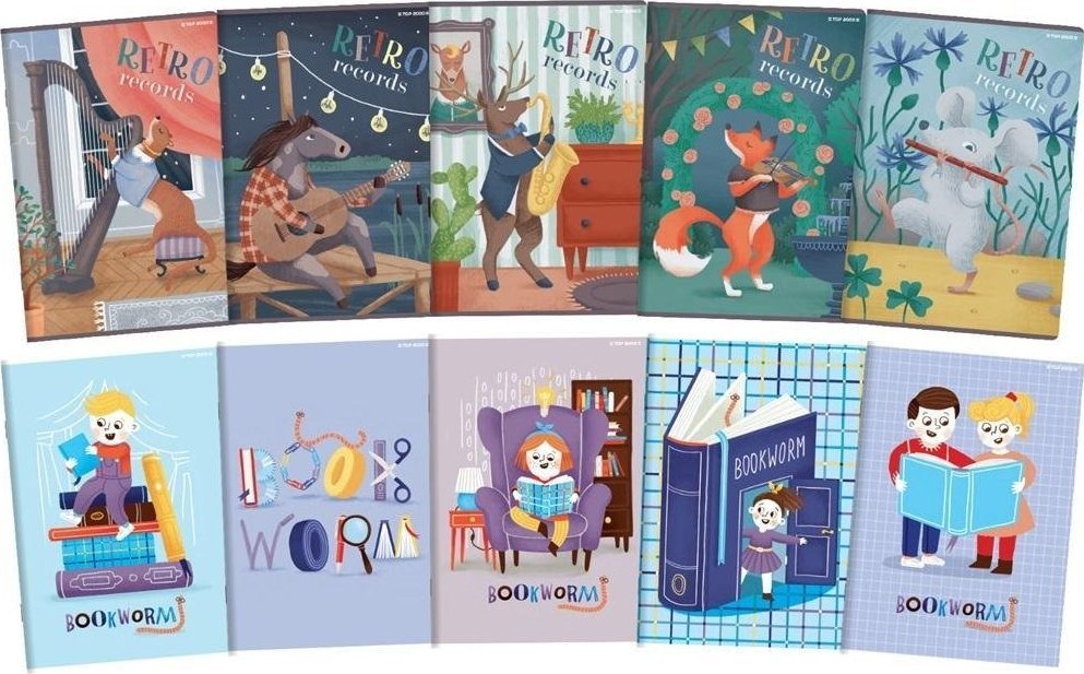 Top 2000 ZESZYT A5/32 = TRZY BOOK/RETRO 10S