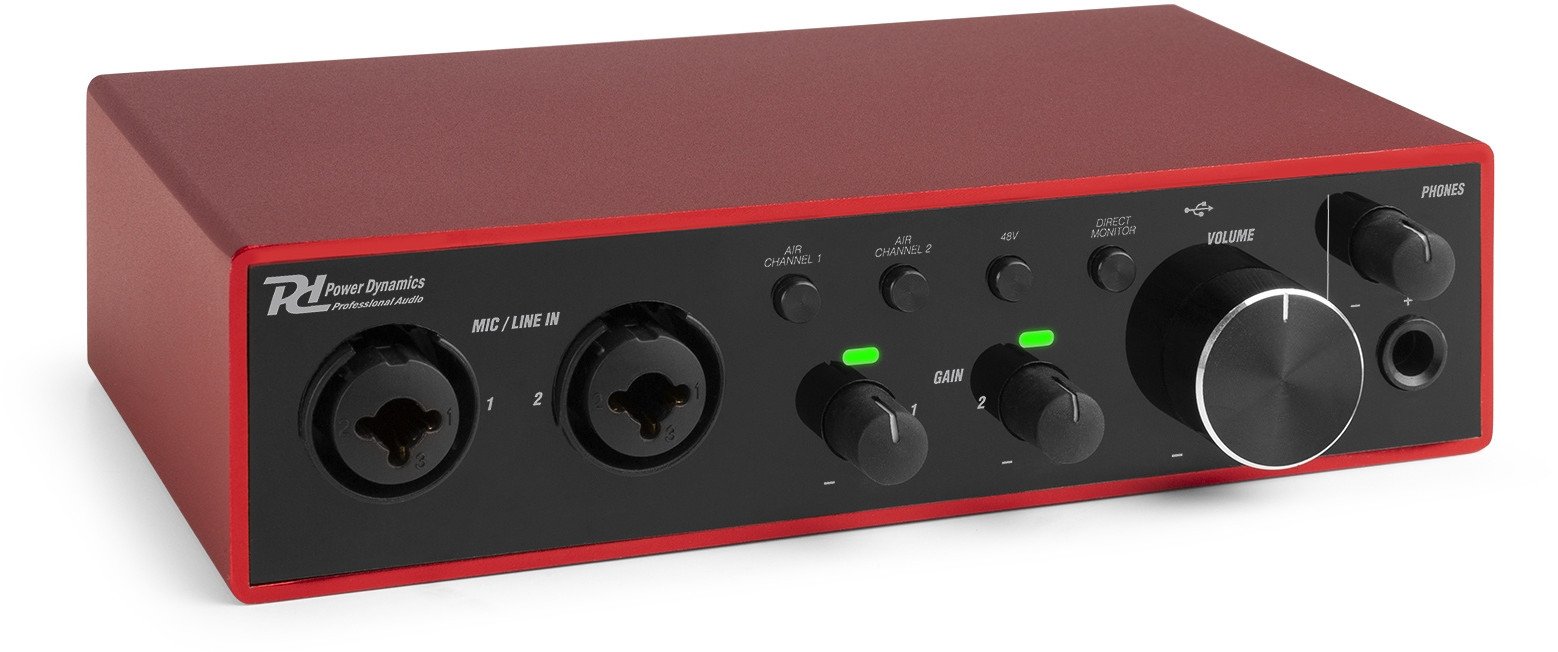 Interfejs audio Power Dynamics PDX22 USB Combi one size