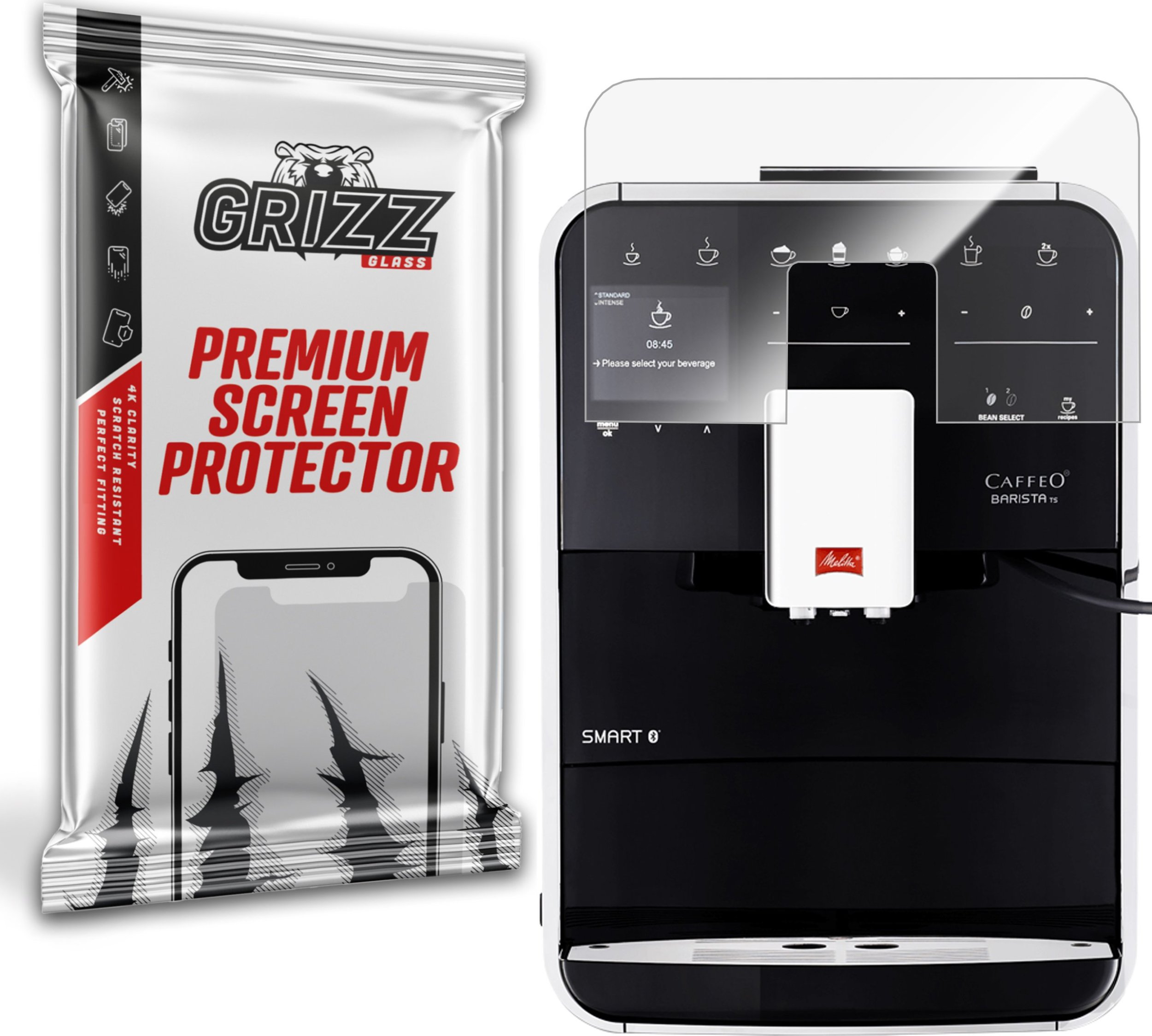 GrizzGlass Szkło hybrydowe GrizzGlass HybridGlass do Melitta Barista T Smart F83/0-102