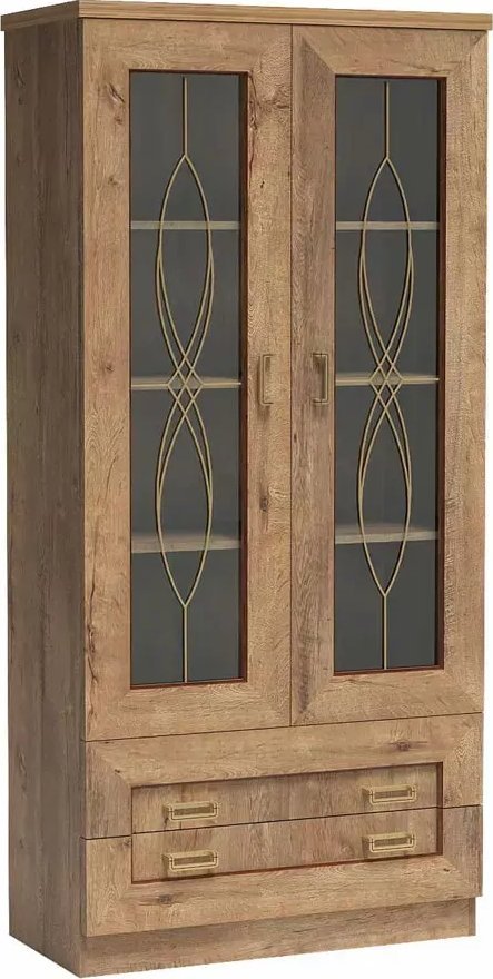 Elior Witryna dwudrzwiowa dąb lefkas - Tilda 9X