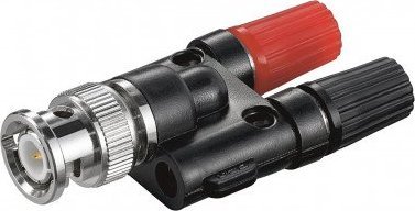 Goobay Wtyk BNC 2 gniazda bananowe 4 mm