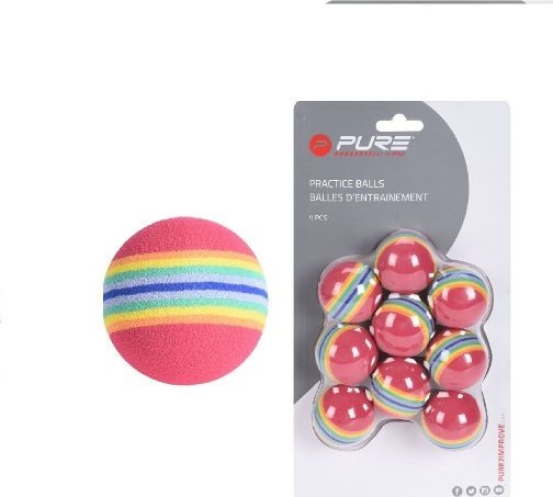 Pure2Improve morele Piłki treningowe piankowe w prążki (9 szt).