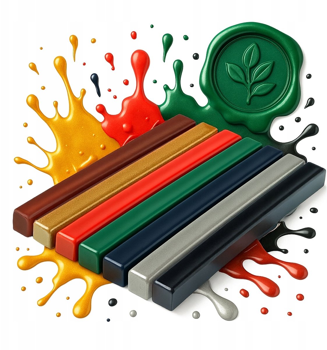 20X LAK DO PIECZĘCI LISTÓW BUTELEK KOLORY