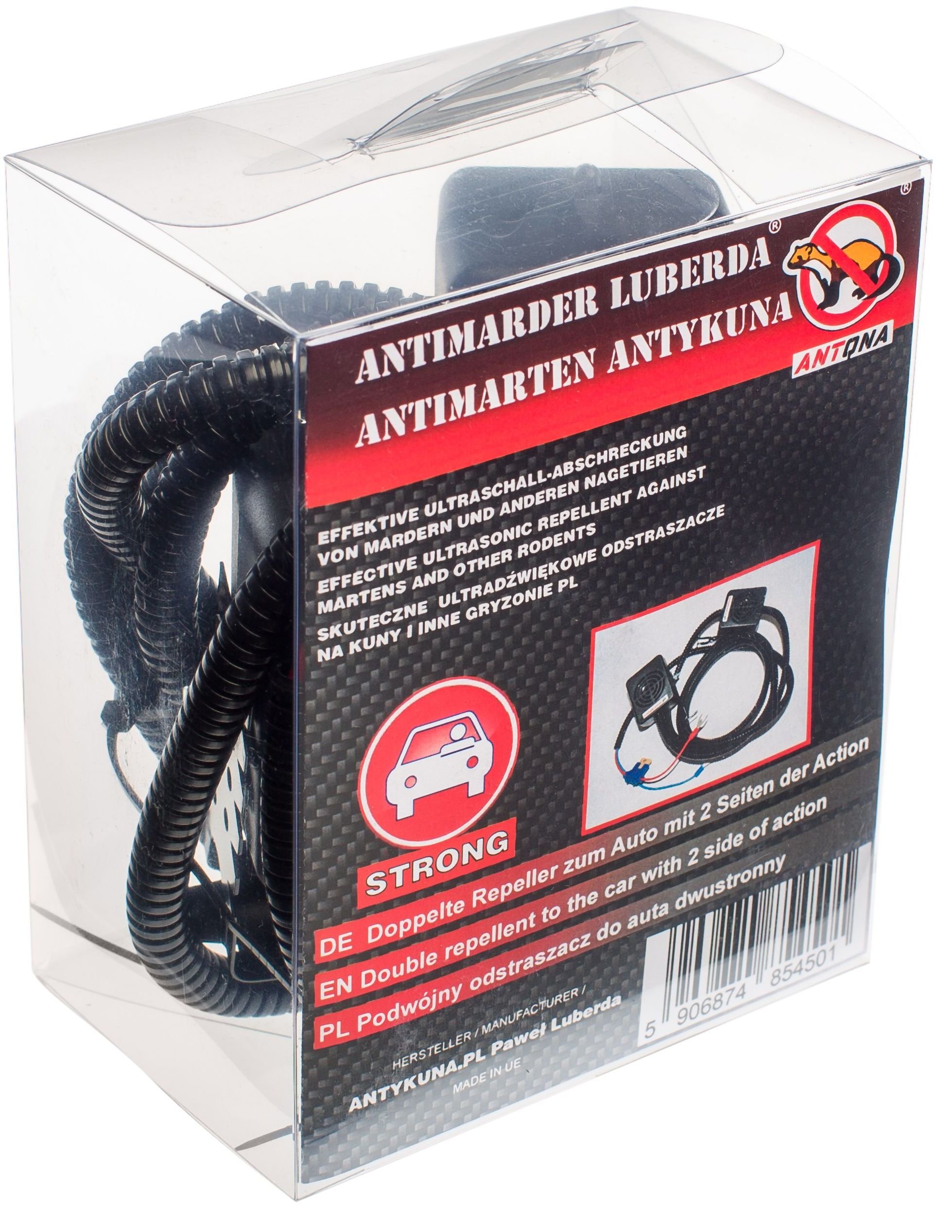 Antykuna.pl Odstraszacz do busów/SUV STRONG na 4 Strony 12V