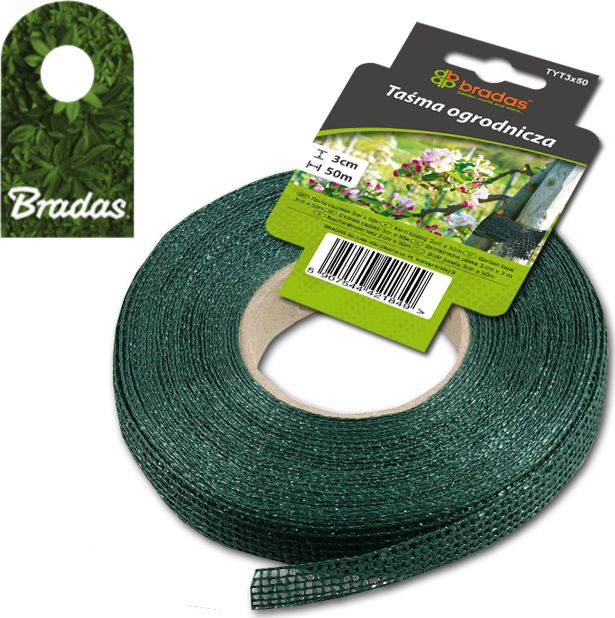 Bradas Taśma ogrodnicza 3cm x 50m TYT3X50 Bradas 1849