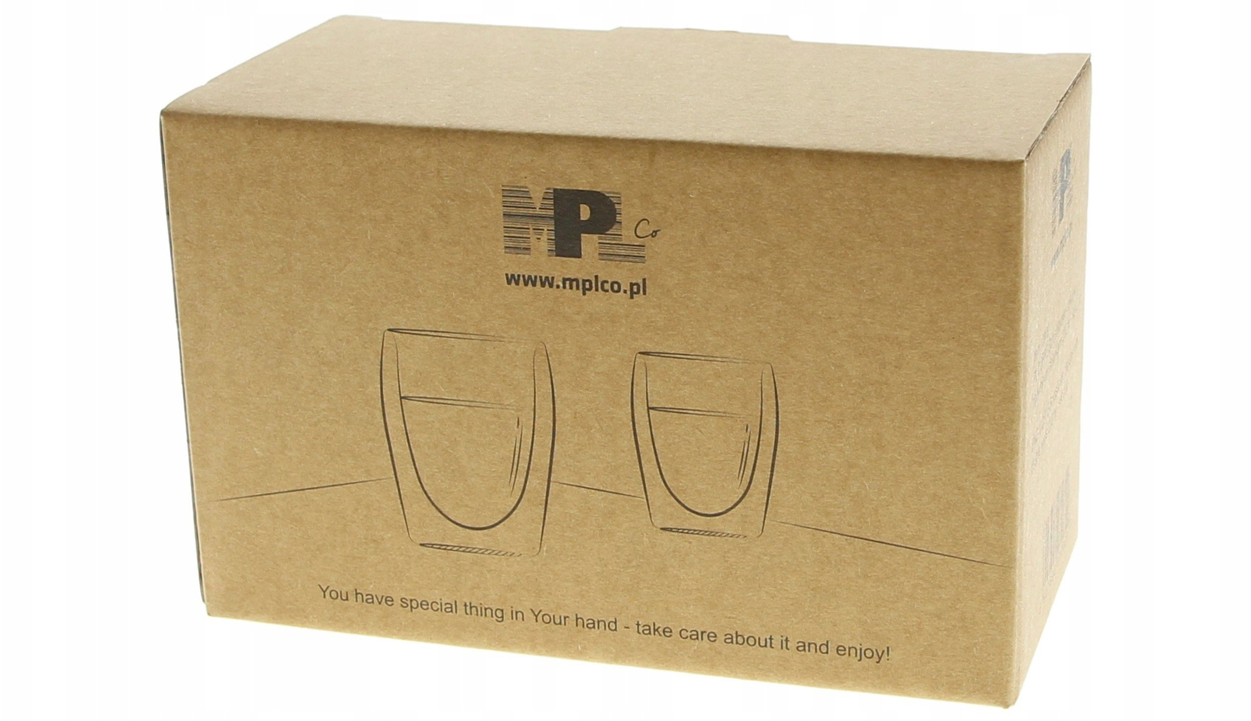 Double-walled thermal glasses MPL, heat and cold resistant, 200 ml, 2 pcs.
