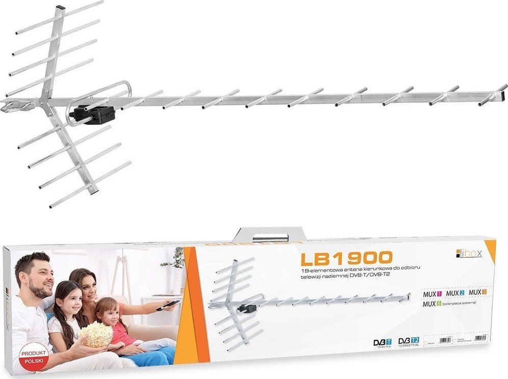 Antena RTV Libox Antena kierunkowa 19-elementowa pasywna LB1900 LIBOX