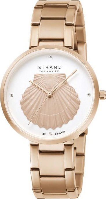 Zegarek Strand Zegarek damski Strand S700LHVISV-DOT różowe złoto