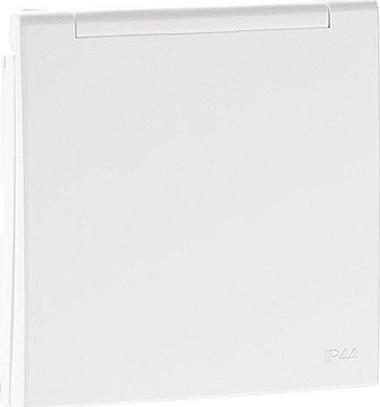 Efapel EFAPEL LOGUS90 ELEMENT CENTRALNY DO GNIAZDA Z UZIEMIENIEM Z POKRYWĄ IP44 LODOWY 90654 TGE