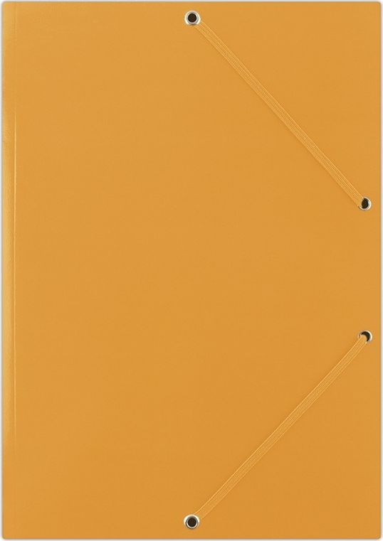 Donau Teczka z gumką DONAU, karton, A4, 400gsm, 3-skrz., pomarańczowa