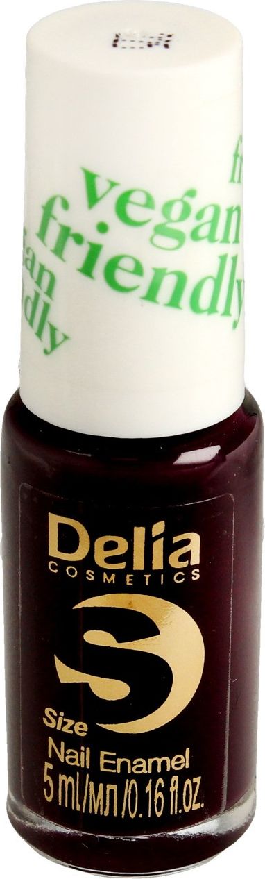 Delia Delia Cosmetics Vegan Friendly Emalia do paznokci Size S nr 225 Black Berry 5ml