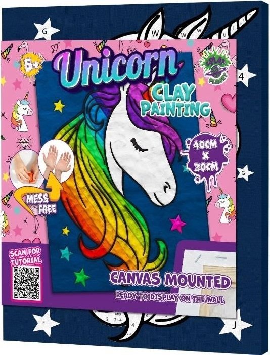 Planet Splat obrazek z modeliny Vienaragis 30x40cm