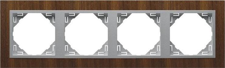 Efapel EFAPEL ARBORE RAMKA 4-KROTNA ORZECH ALU 90940 TNA