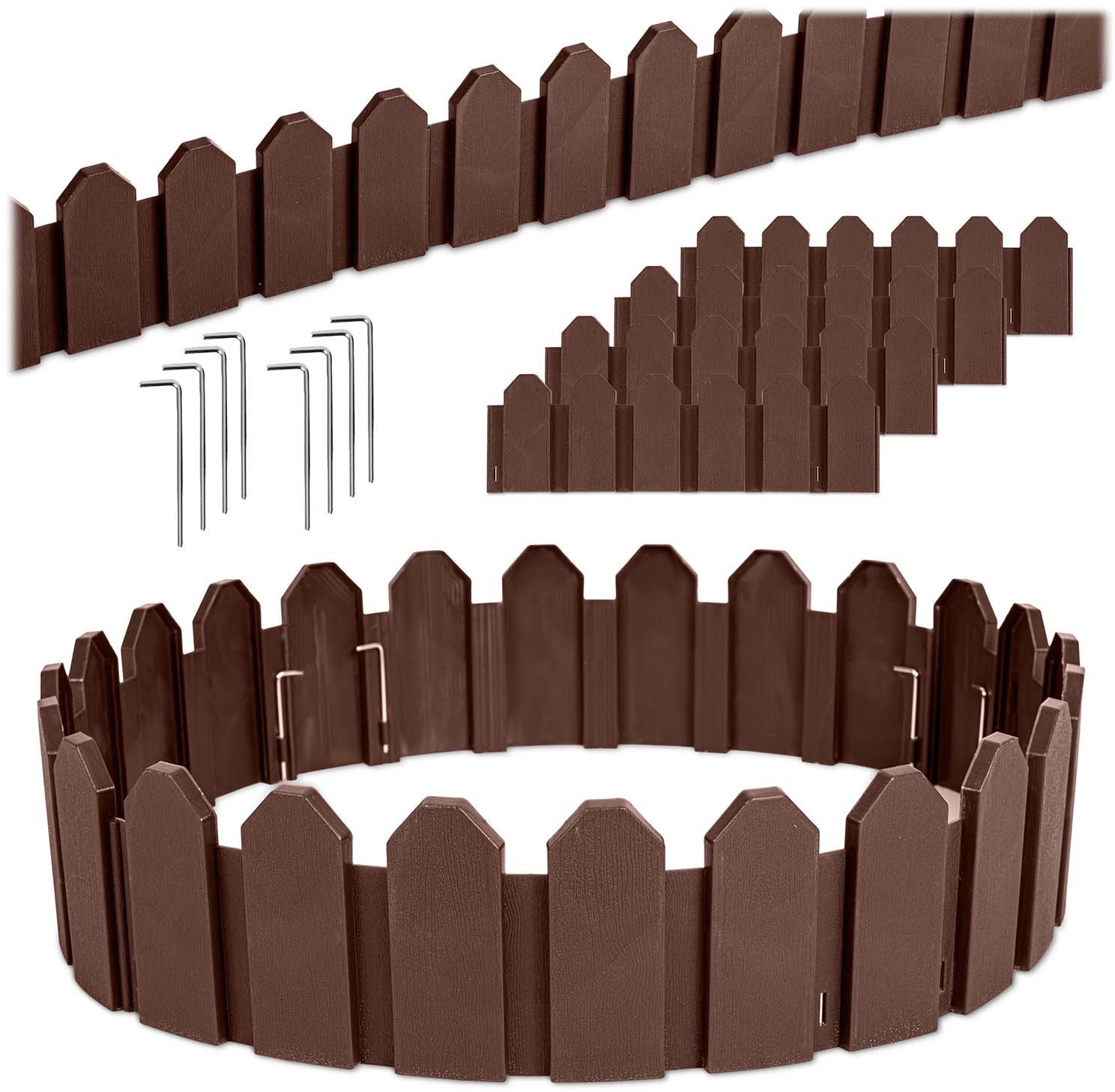 Obrzeże ogrodowe Plonos 240 cm PL-960 brązowe