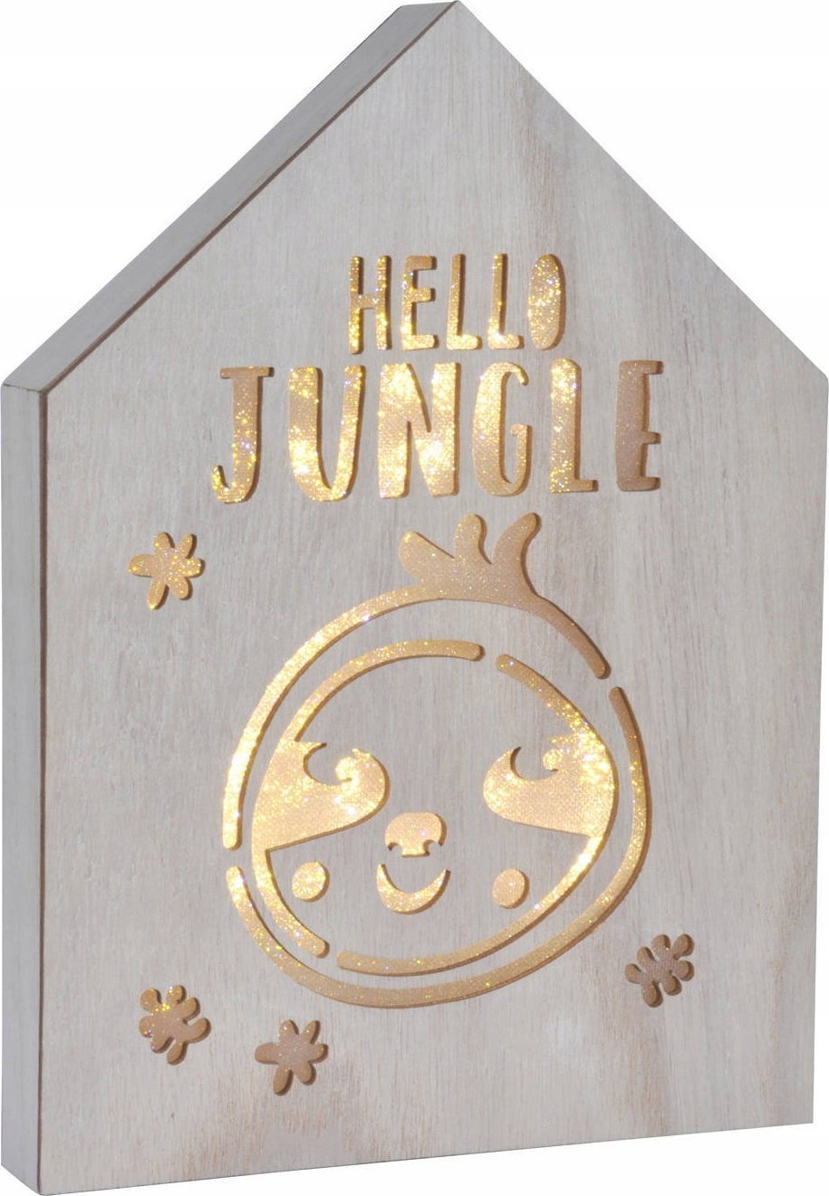 Douceur d`Interieur Dekoracja z podświetleniem LED, 20 x 27,5 cm, leniwiec