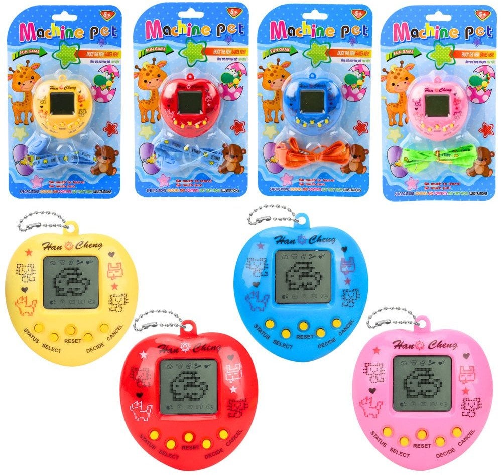 Tamagotchi Gra Elektroniczna Wirtualne Zwierzątko Jajko Smycz LEAN TOYS