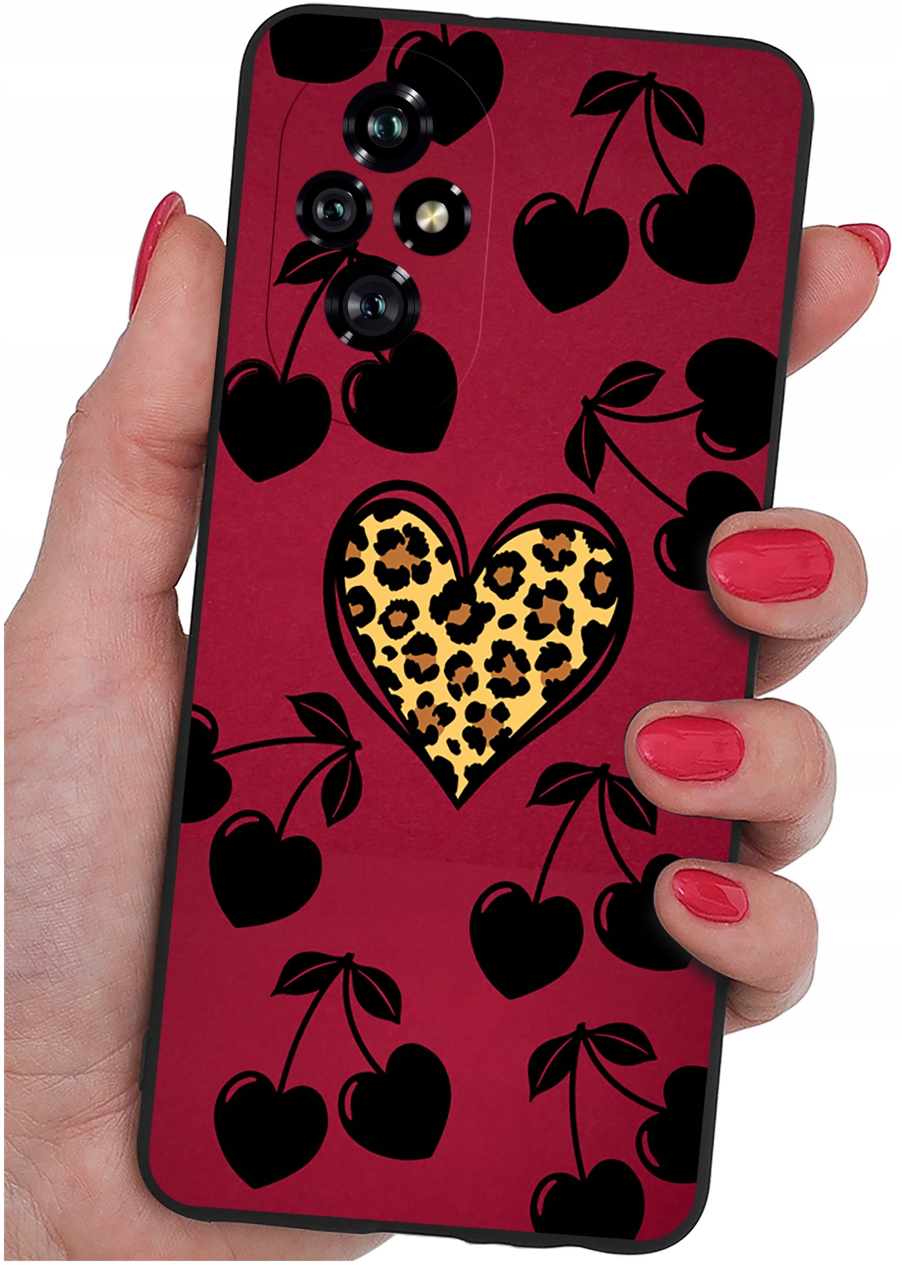 ETUI do Honor 200 5G | WZORY | SILIKONOWE MATT CASE + SZKŁO 9H