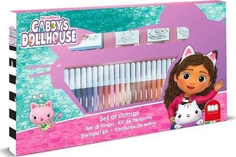 Multiprint MULTIPRINT KOCI DOMEK GABI PIECZĄTKI I PISAKI (36) DO KOLOROWANIA