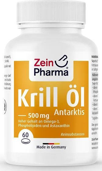 Zein Pharma Zein Pharma - Olej z Kryla Arktycznego, 500mg, 60 kapsułek