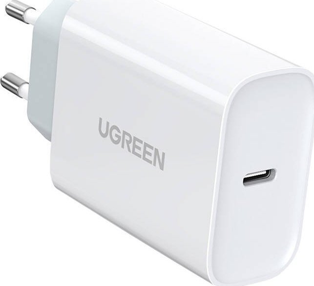 Ładowarka Ugreen Ładowarka sieciowa UGREEN CD127, USB-C, PD3.0, QC4.0, 30W (biały)