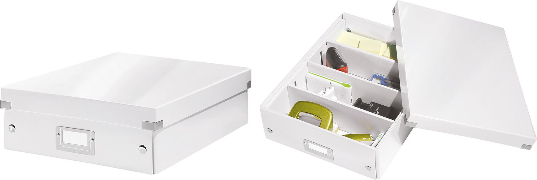 Leitz PUDŁO LEITZ Z PRZEGRÓ.C&S BIAŁ.ŚR 6058 PUDŁO LEITZ Z PRZEGRÓDKAMI ŚREDNIE - 60580001