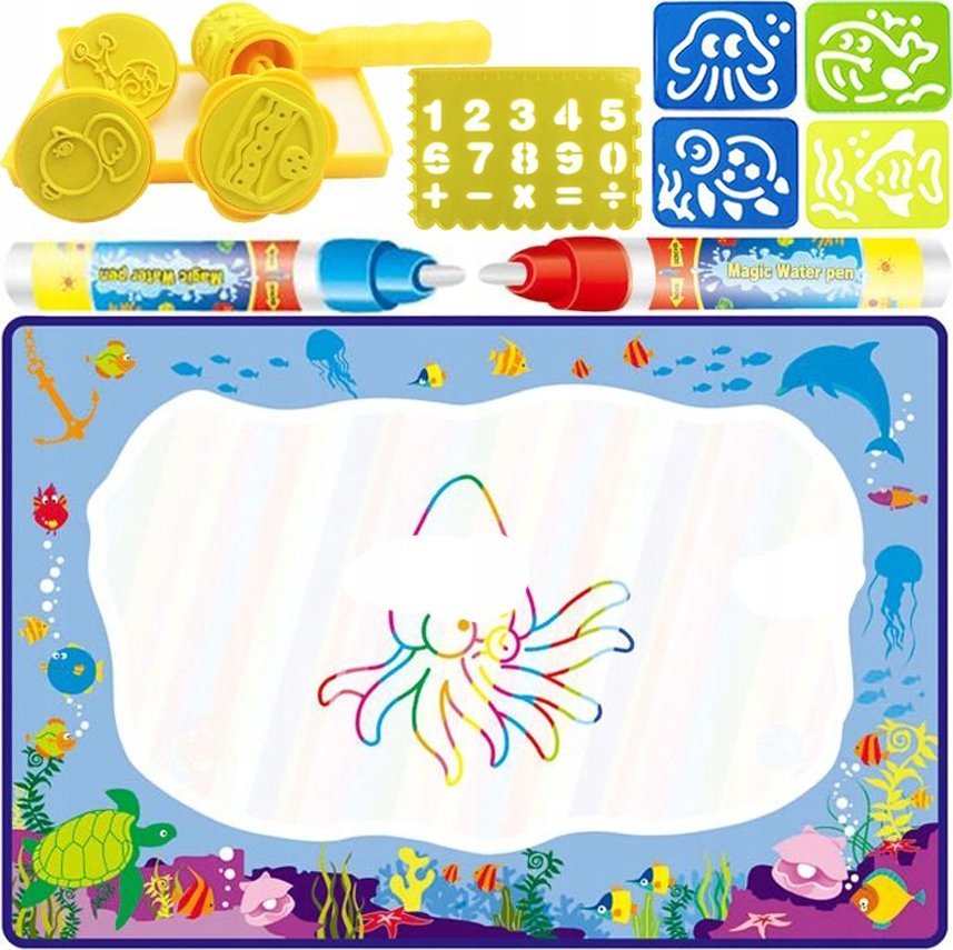 MATA WODNA DO MALOWANIA + PIECZĄTKI I FORMY AP-S6