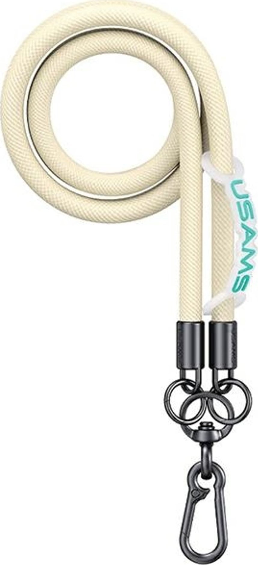 Usams USAMS Uniwersalna smycz do telefonu 1,2m żółty/yellow ZB282GS05 (US-ZB282)