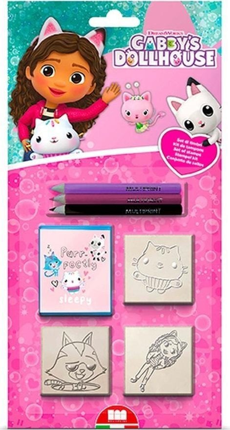 Multiprint MULTIPRINT KOCI DOMEK GABI PIECZĄTKI BLISTER 3 SZT.