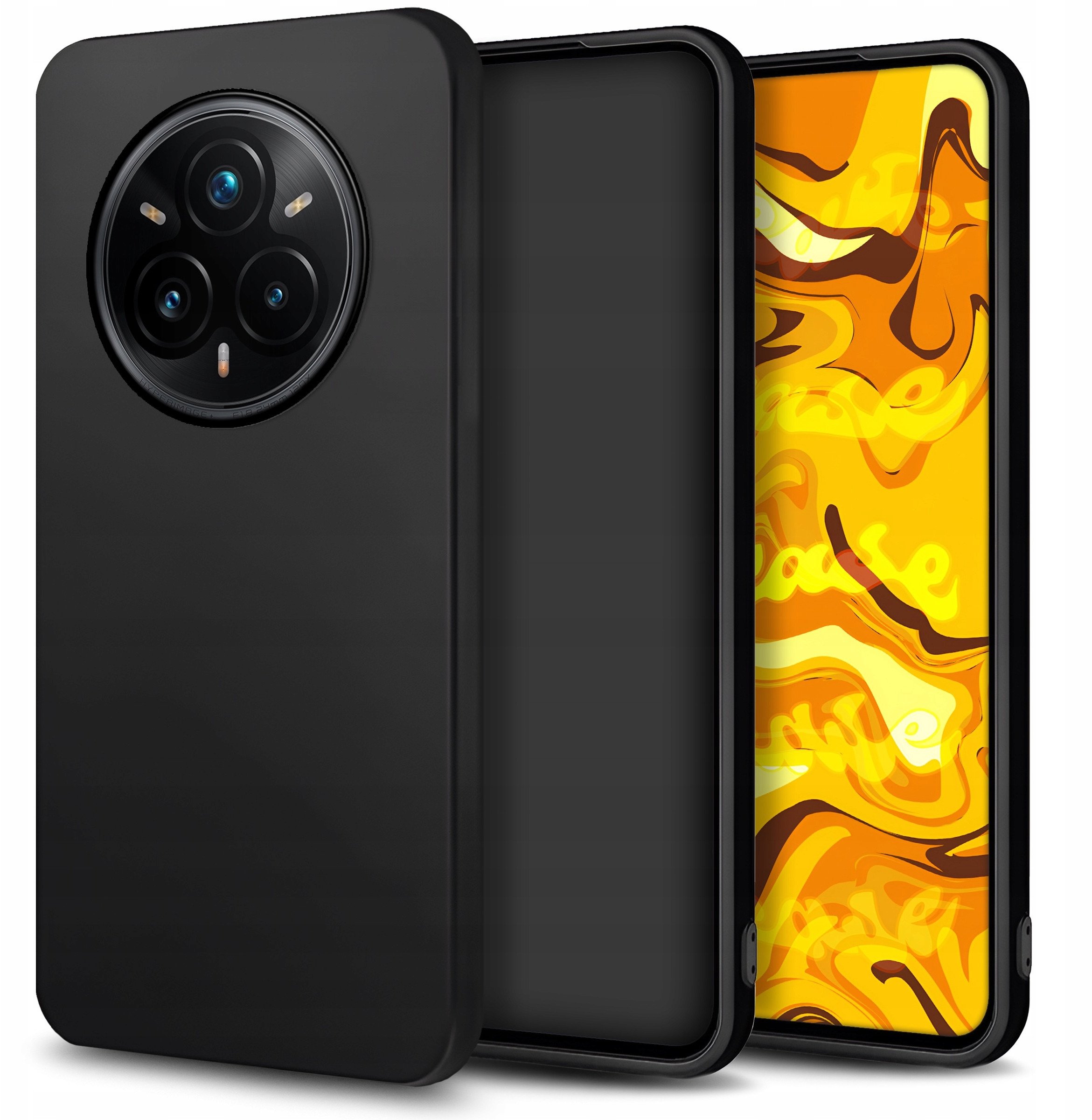 Etui do Realme 14 Pro Plus (Czarne, Matowe, Obudowa, Slim, Silikon, Case)