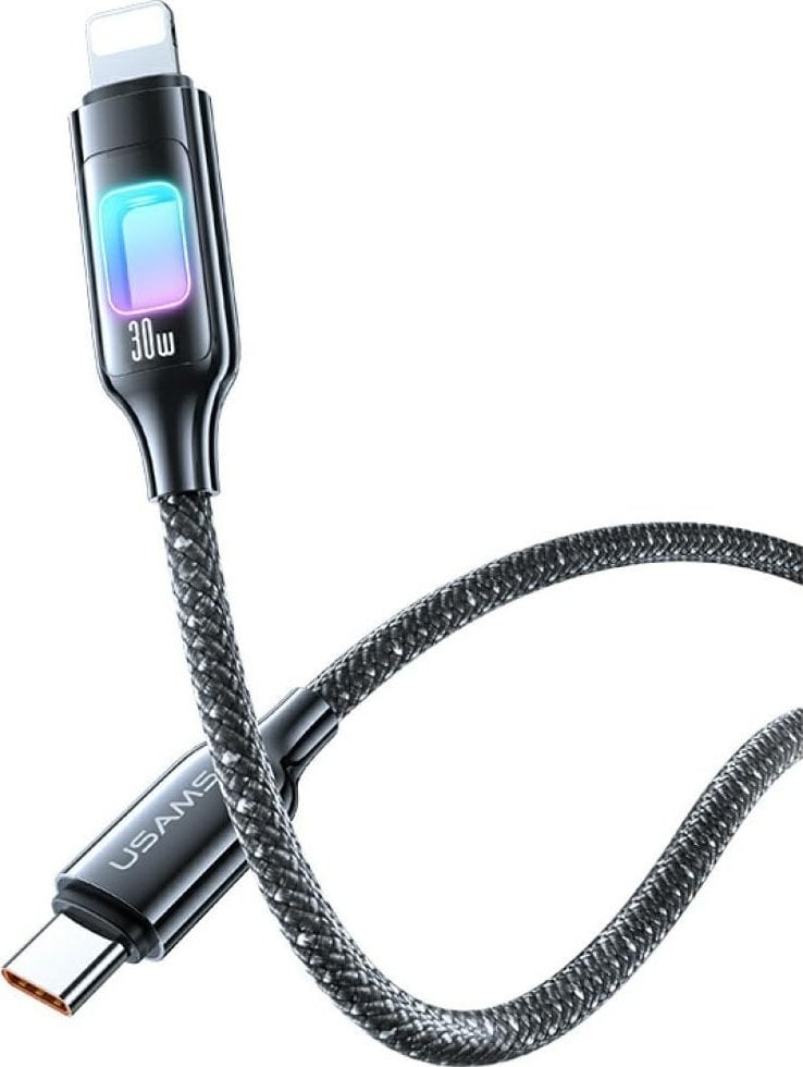 Kabel USB Usams USB-C - Lightning 1.2 m Szary